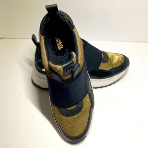 Michael Michael Kors Felix gold/black sneakers 7.5